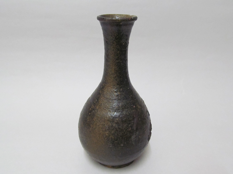 古美術 観宝堂 - 喜名焼焼締黒釉徳利 | 古美術品専門サイト fufufufu.com