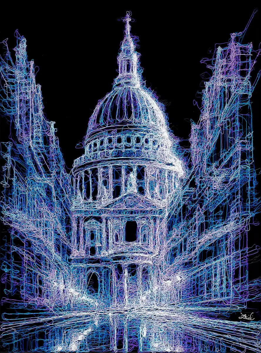 Nocturnal Reflections - Original by Zalini – Wyecliffe Original Art