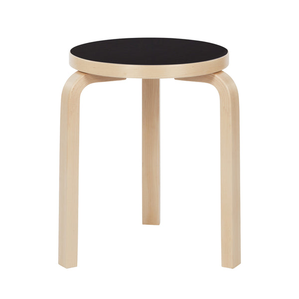 公式】Artek（アルテック）- スツール60 ブラック リノリウム – Artek