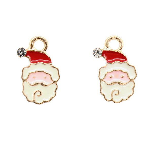 アクセサリー素材 『クリスマスチャーム サンタ 2個入リ CM5407-XXX