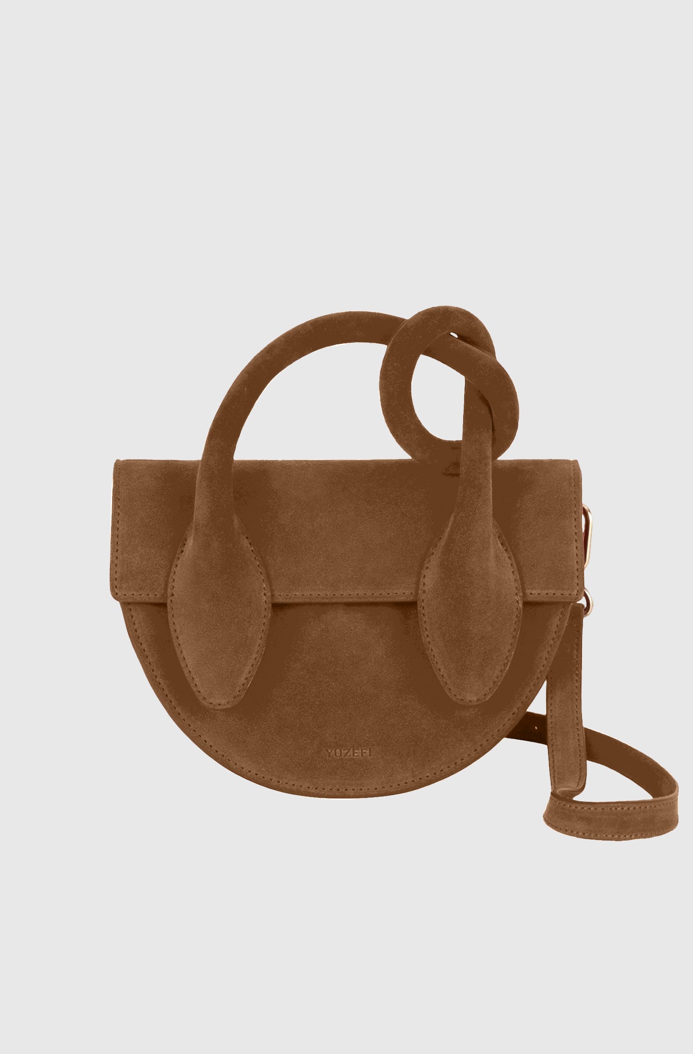 PRETZEL - COGNAC SUEDE – Yuzefi