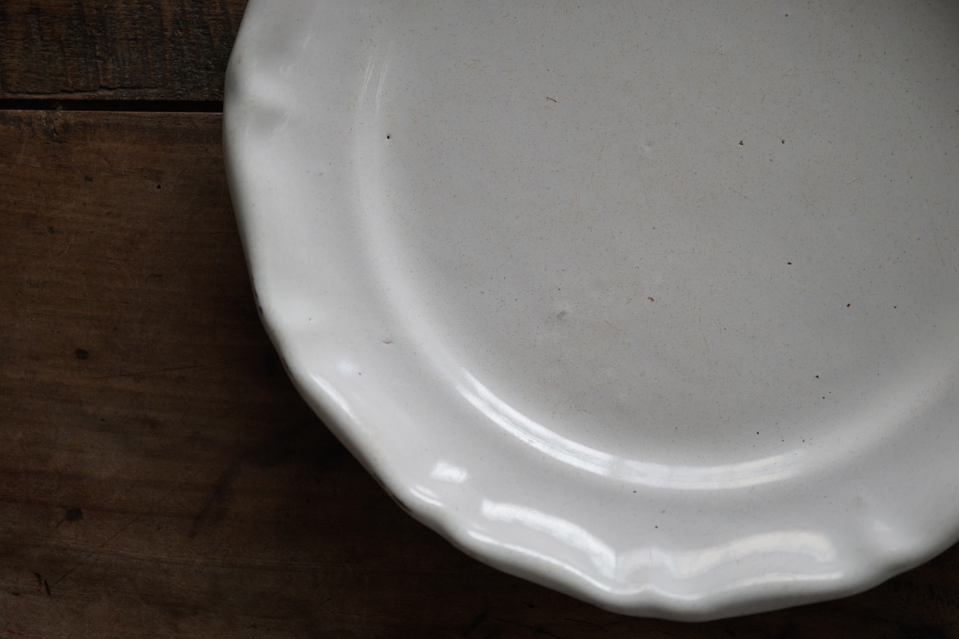 gallery yaichi/antique/tableware/Moustiers Large Round Plate