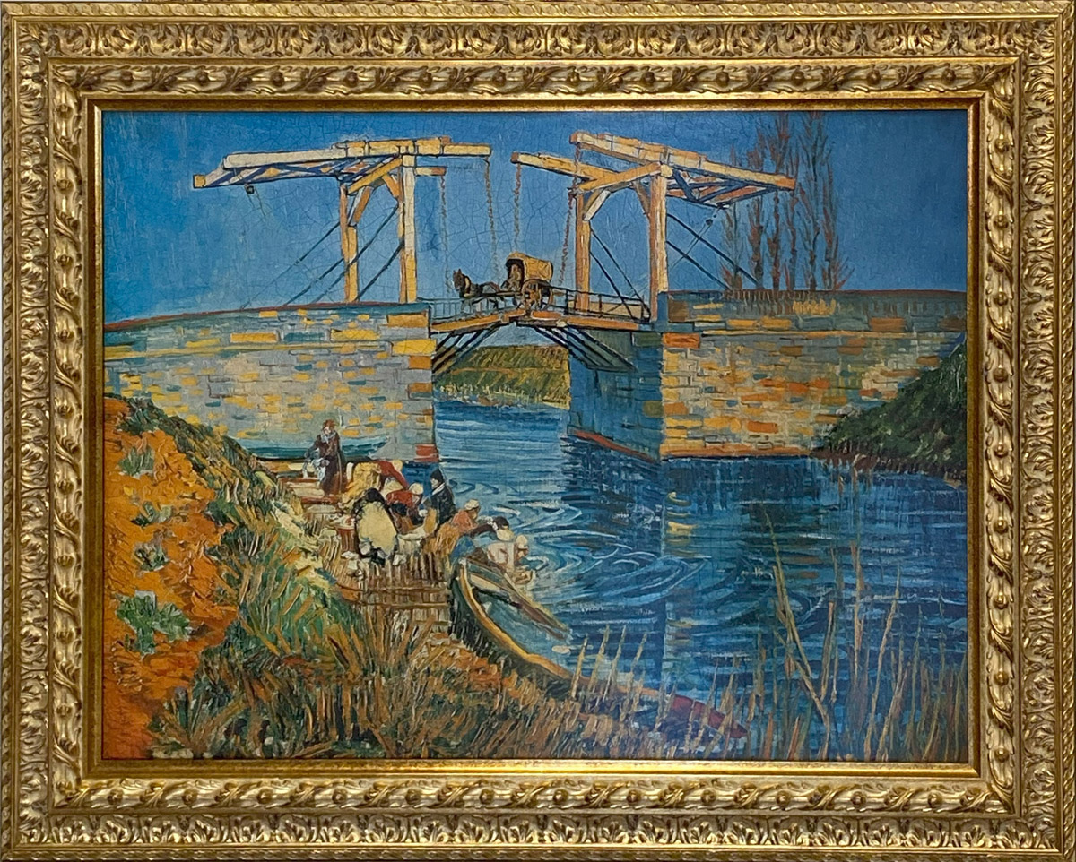 世界の名画 複製画 『アルルの跳ね橋』フィンセント・ファン・ゴッホ