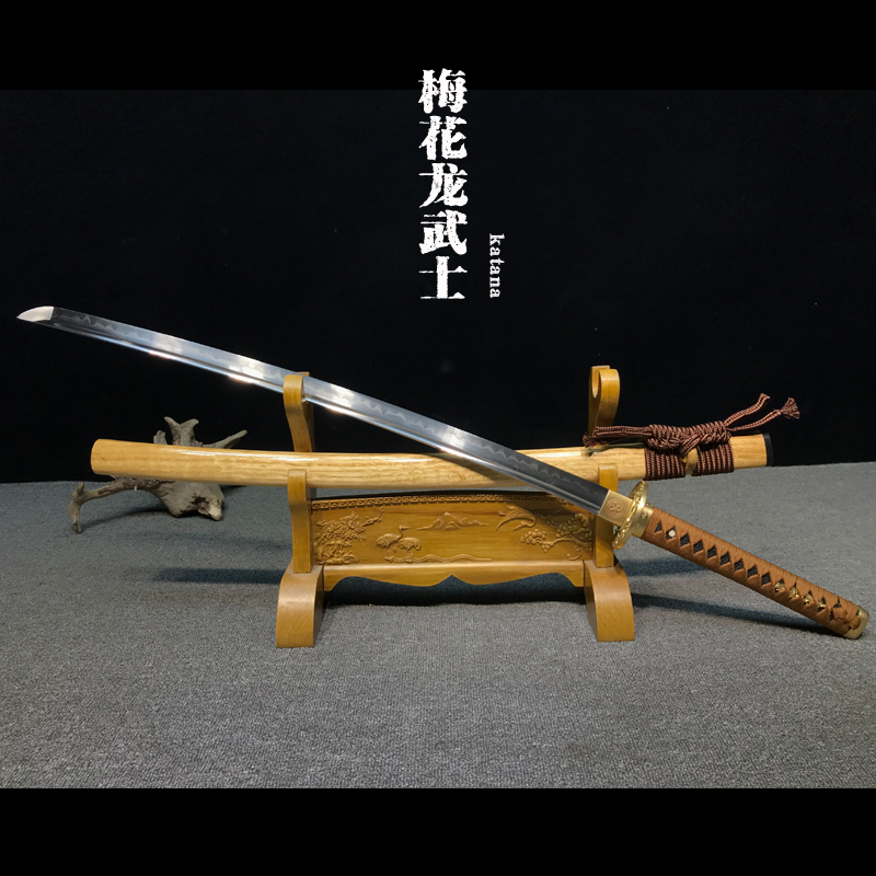 2023021梅花龙武士刀-T10覆土烧刃