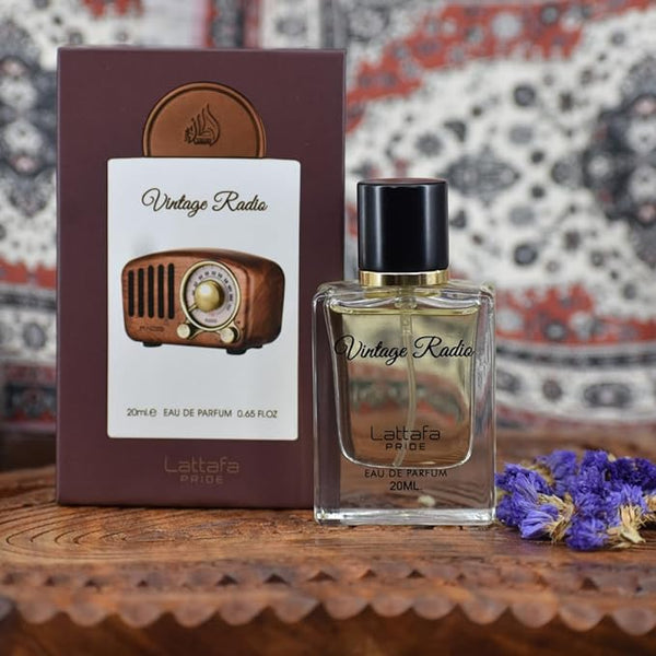 Lattafa Perfumes Vintage Radio 20Ml (0.6oZ) | Travel Mini Pack