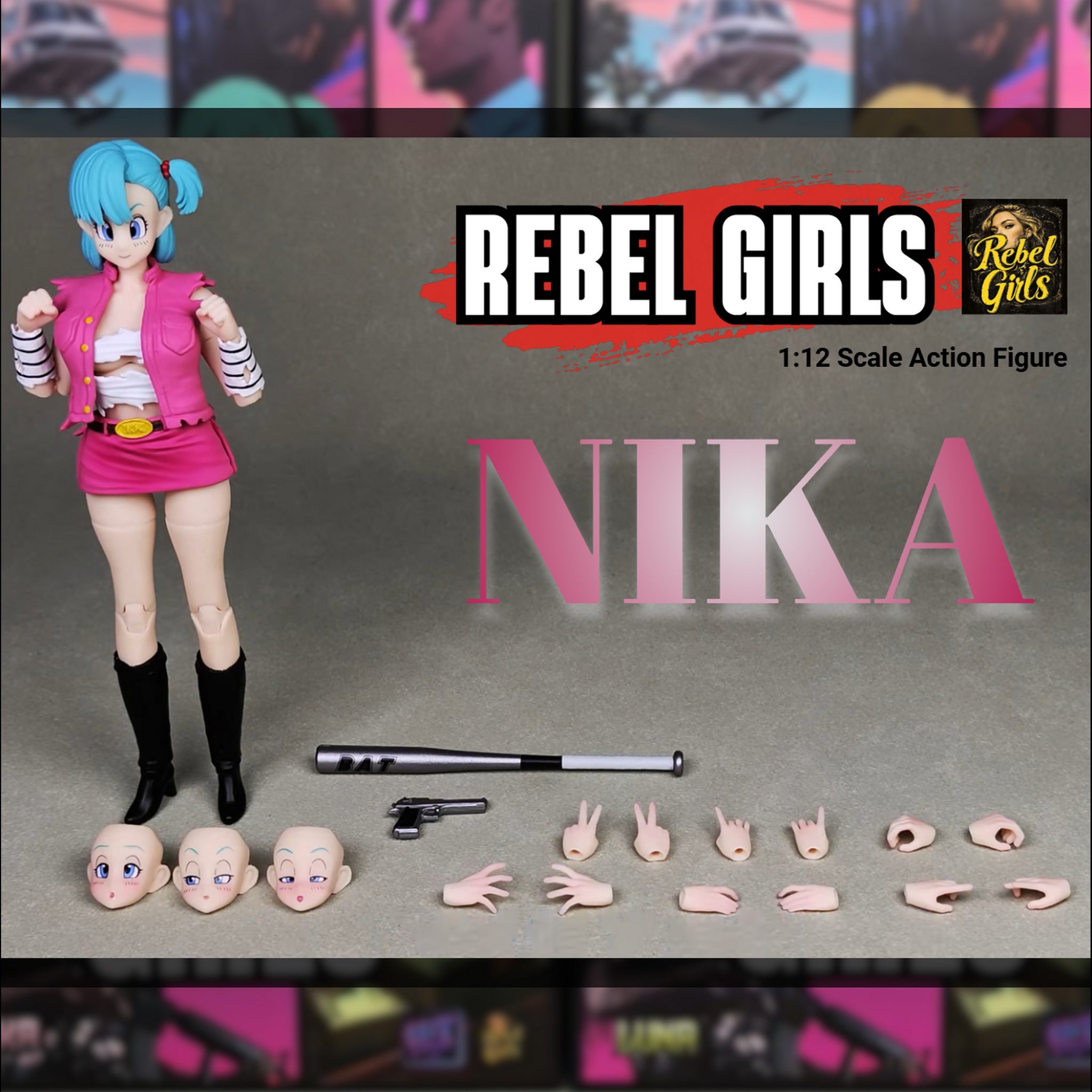 USA Stock) HITToys 1/12 Rebel Girls Series Wave One Vengenance