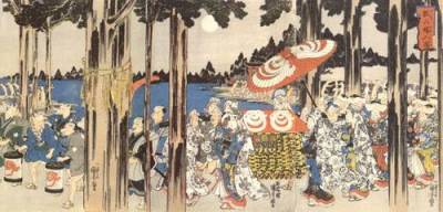 狐の嫁入図（1839-1842年頃）/ 歌川国芳 – @eizou-musabi on Tumblr
