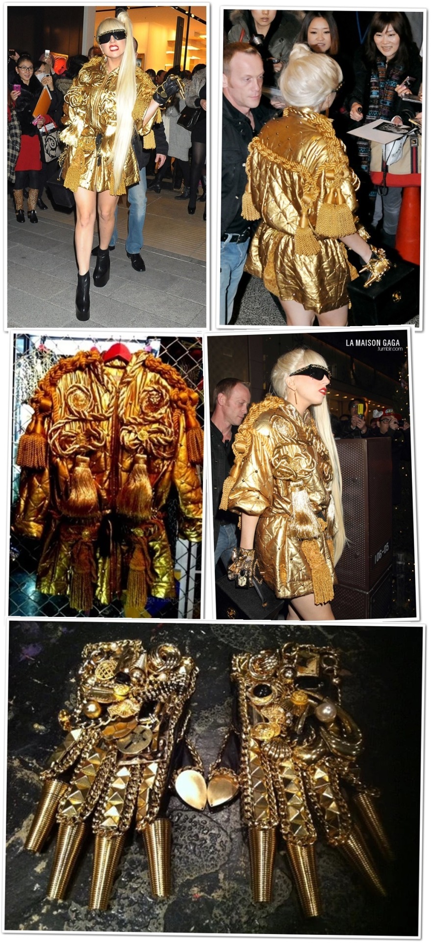 LA MAISON GAGA — BACK IN TIME: LADY GAGA DRIPS IN GOLD BY DOG