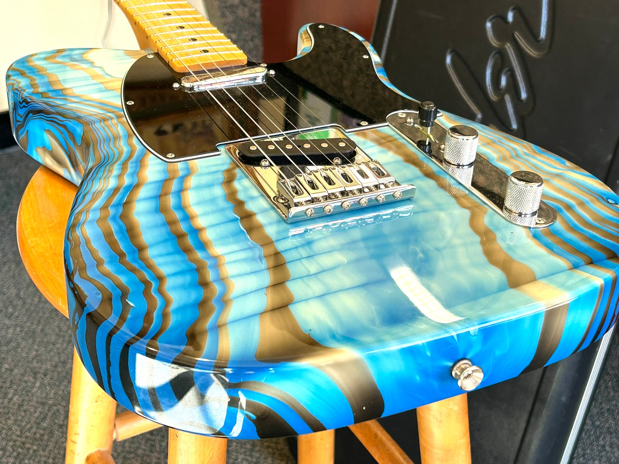 Fender Telecaster FSR Swirl Blue Electric Guitar 2013 – 917pawnshop