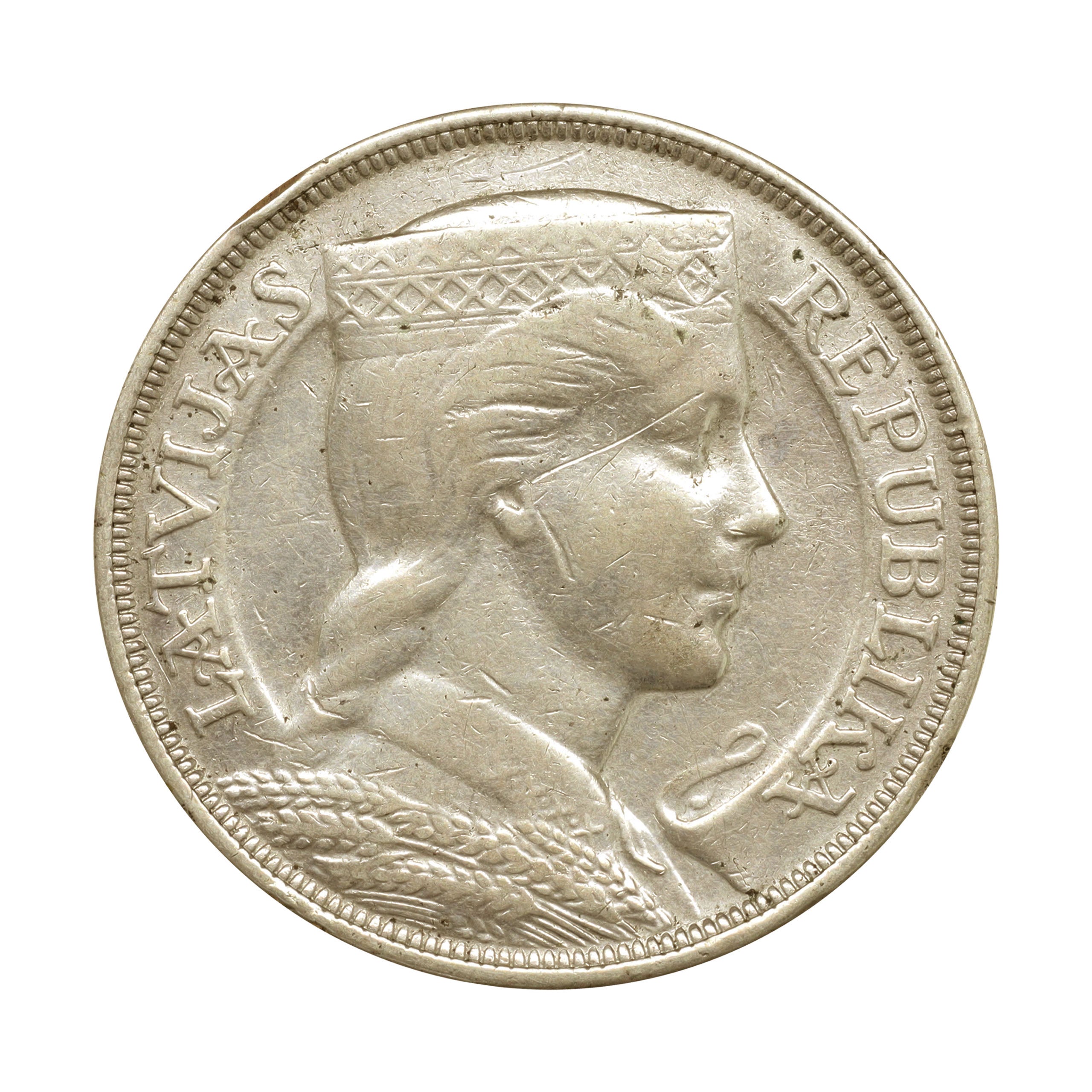 ラトビア 1931年 5ラティ 銀貨 Latvia 5 Lati silver | コレクション