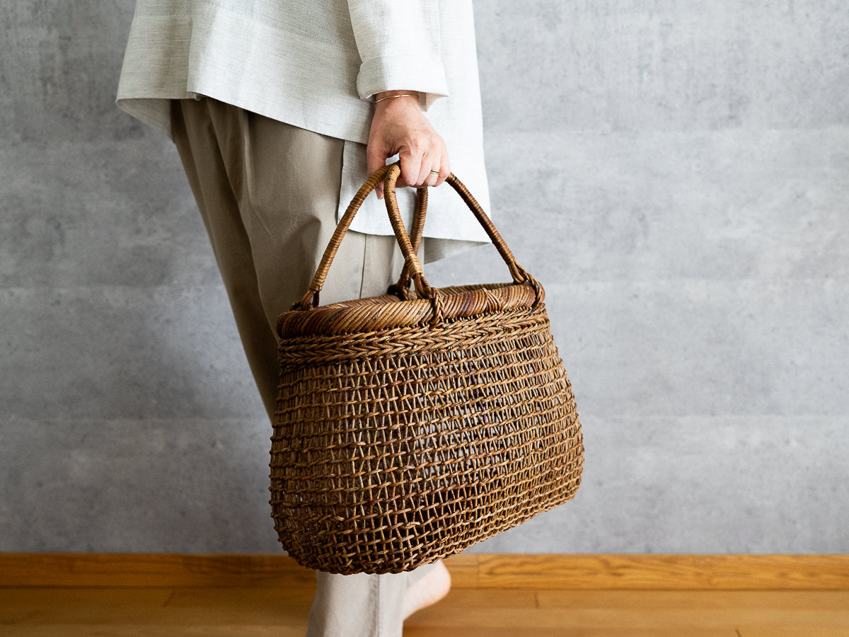 特製あけび蔓のすかし編み手提げ｜市川籠店 – 市川籠店 | 1basketry