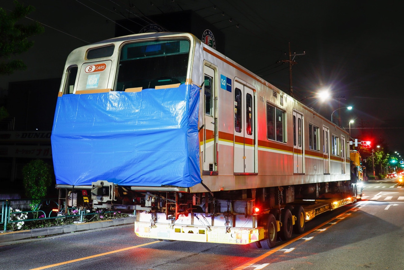 メトロ】7000系7134F廃車陸送 |2nd-train鉄道ニュース