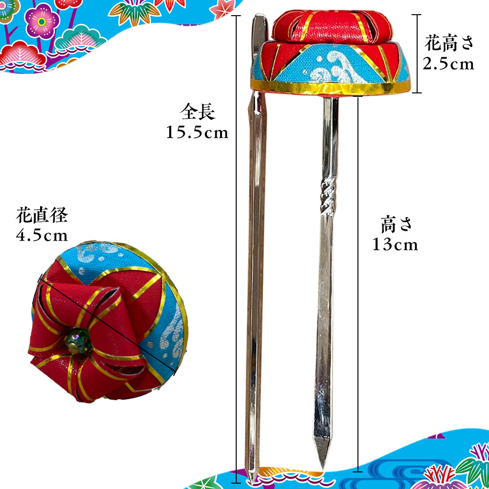 ミニ花笠かんざし かんぷー 髪差 通販 | つは琉球店