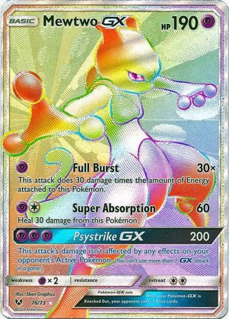 Mewtwo GX - 76/73 - Pokemon enkeltkort på Pokemons.dk