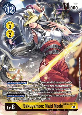 Sakuyamon: Maid Mode (Alternate Art) - Xros Encounter - Digimon