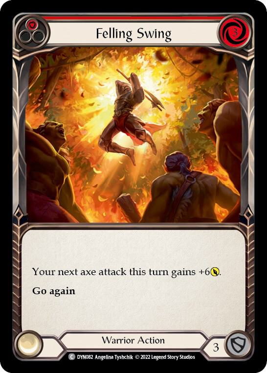 Felling Swing (Red) - Dynasty - Flesh and Blood TCG - TCGplayer.com