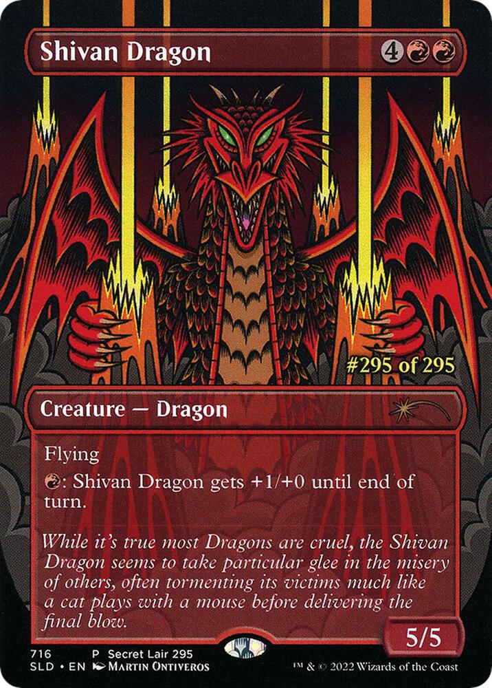 Shivan Dragon (Serial Numbered) - Secret Lair Drop Series - Magic