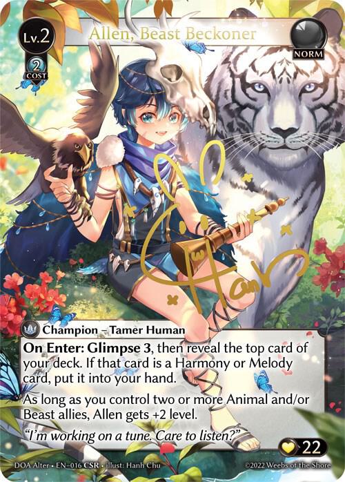 Allen, Beast Beckoner (CSR) - Dawn of Ashes Alter Edition - Grand