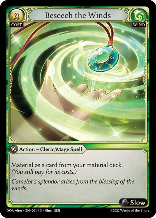 Beseech the Winds - Dawn of Ashes Alter Edition - Grand Archive