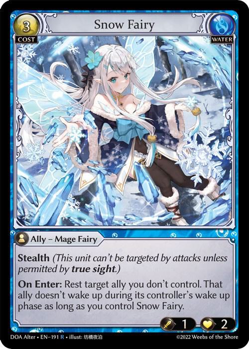 Snow Fairy - Dawn of Ashes Alter Edition - Grand Archive TCG