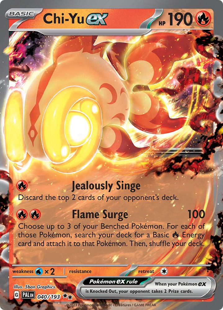 Chi-Yu ex - 040/193 - SV02: Paldea Evolved - Pokemon - TCGplayer.com