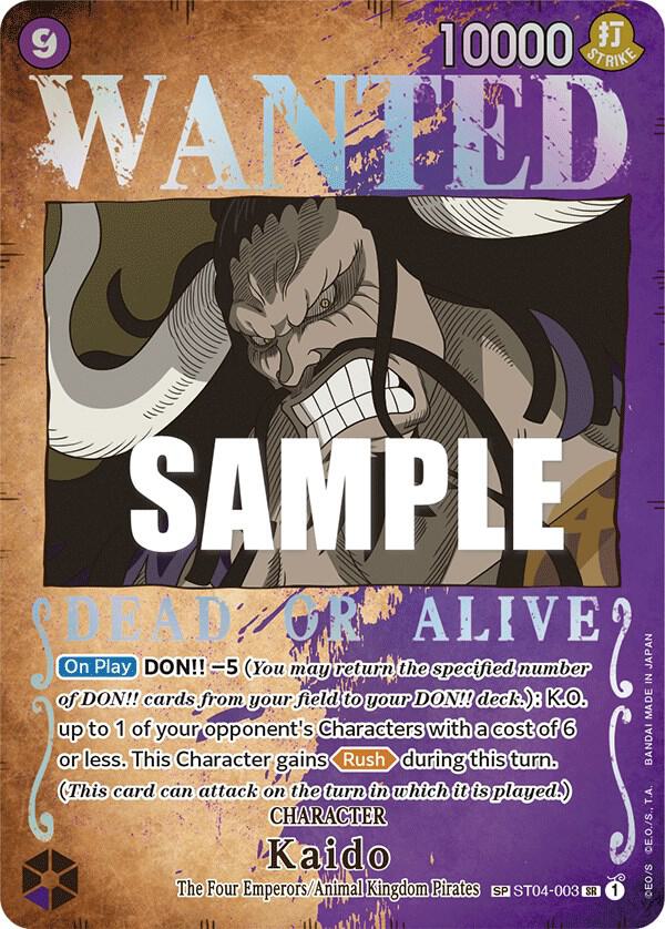 Kaido (Wanted Poster) - Pillars of Strength - One Piece Card Game