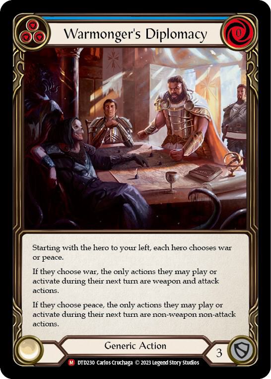Warmonger's Diplomacy - Dusk till Dawn - Flesh and Blood TCG