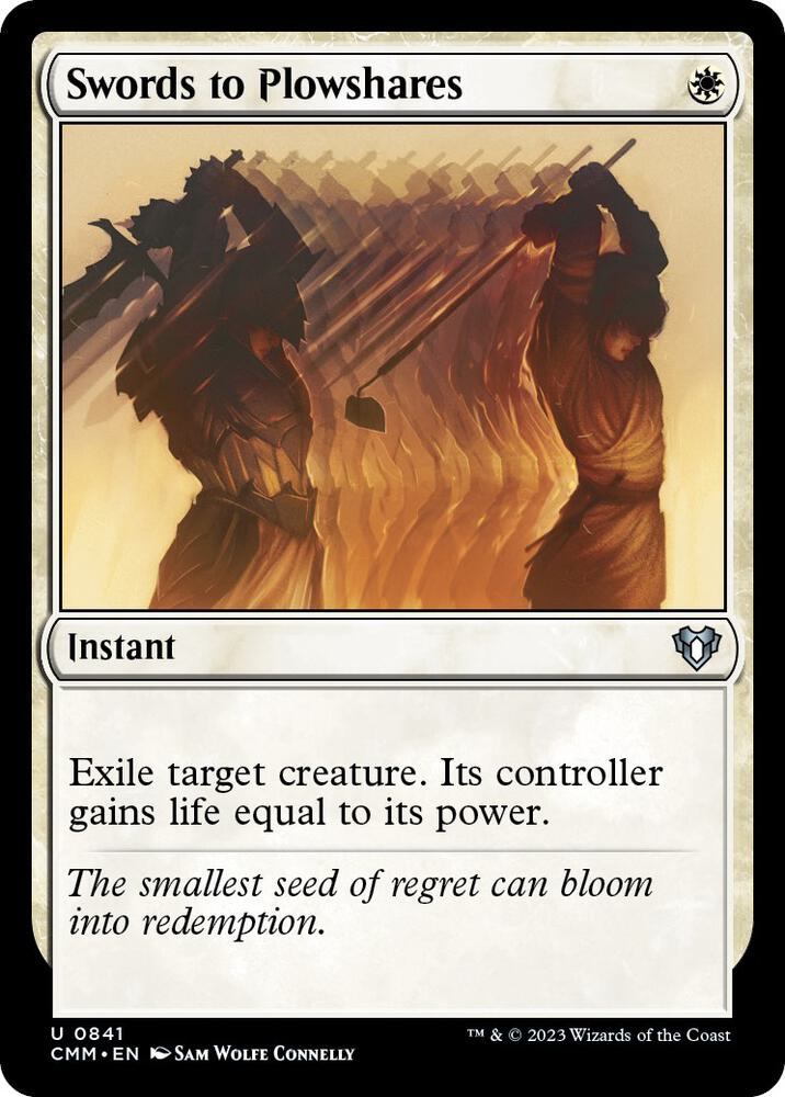 Swords to Plowshares - Commander Masters - Magic: The Gathering