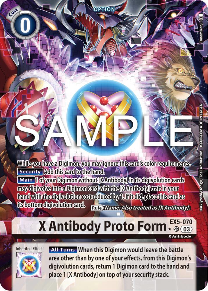 X Antibody Proto Form (Alternate Art) - Animal Colosseum - Digimon