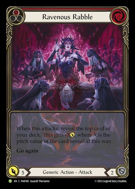 Ravenous Rabble (Red) - FAB190 - Flesh and Blood: Promo Cards