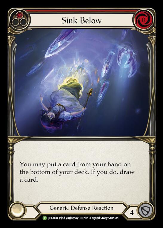 Sink Below (Red) - JDG020 - Flesh and Blood: Promo Cards - Flesh