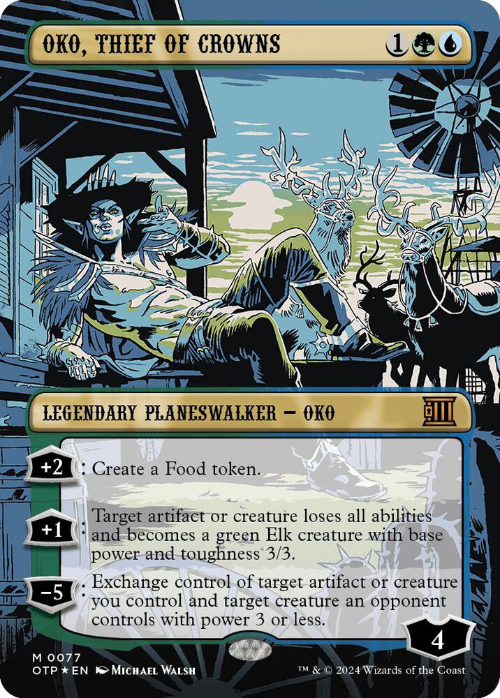 Oko, Thief of Crowns (Textured Foil) - Outlaws of Thunder Junction