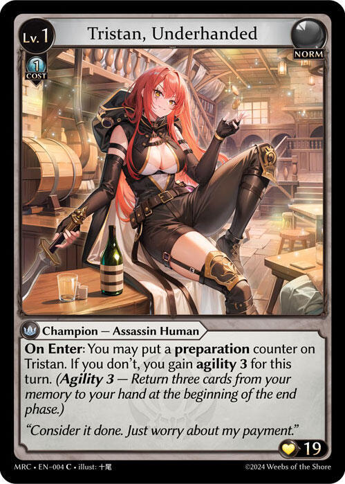 Tristan, Underhanded - Mercurial Heart - Grand Archive TCG