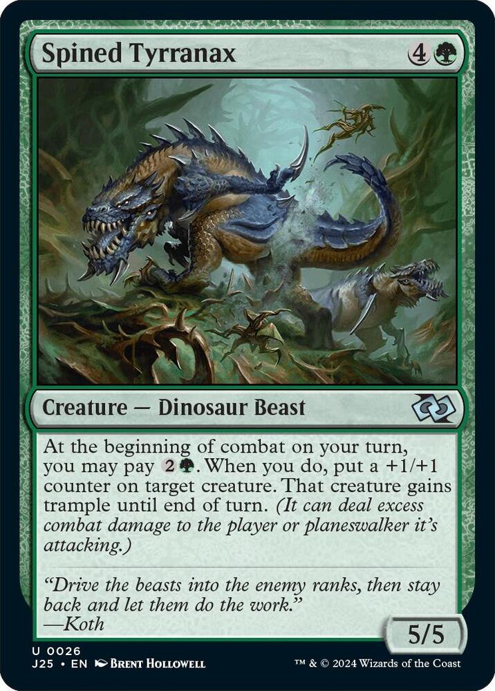 Spined Tyrranax - Foundations Jumpstart - Magic: The Gathering