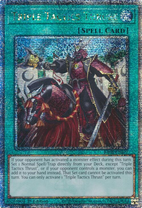 Triple Tactics Thrust (Quarter Century Secret Rare) - Quarter
