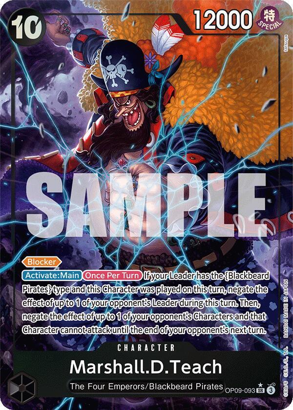 Marshall.D.Teach (093) (Alternate Art) - Emperors in the New World