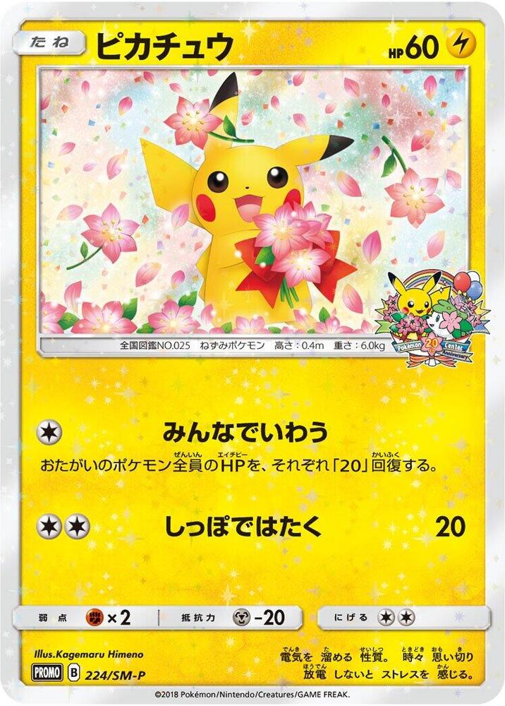 Pikachu - 224/SM-P - SM-P: Sun & Moon Promos - Pokemon Japan