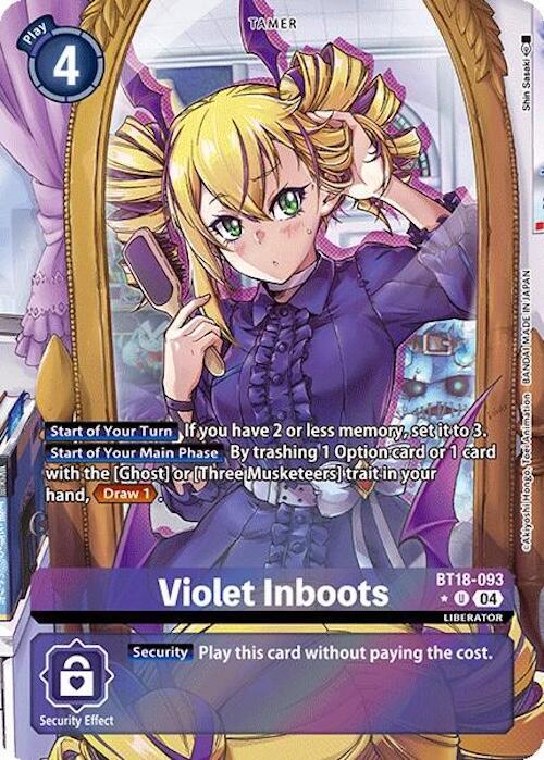 Violet Inboots - BT18-093 (Alternate Art) - Release Special