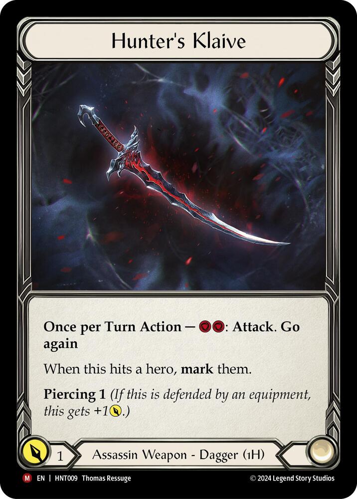Hunter's Klaive - The Hunted - Flesh and Blood TCG - TCGplayer.com