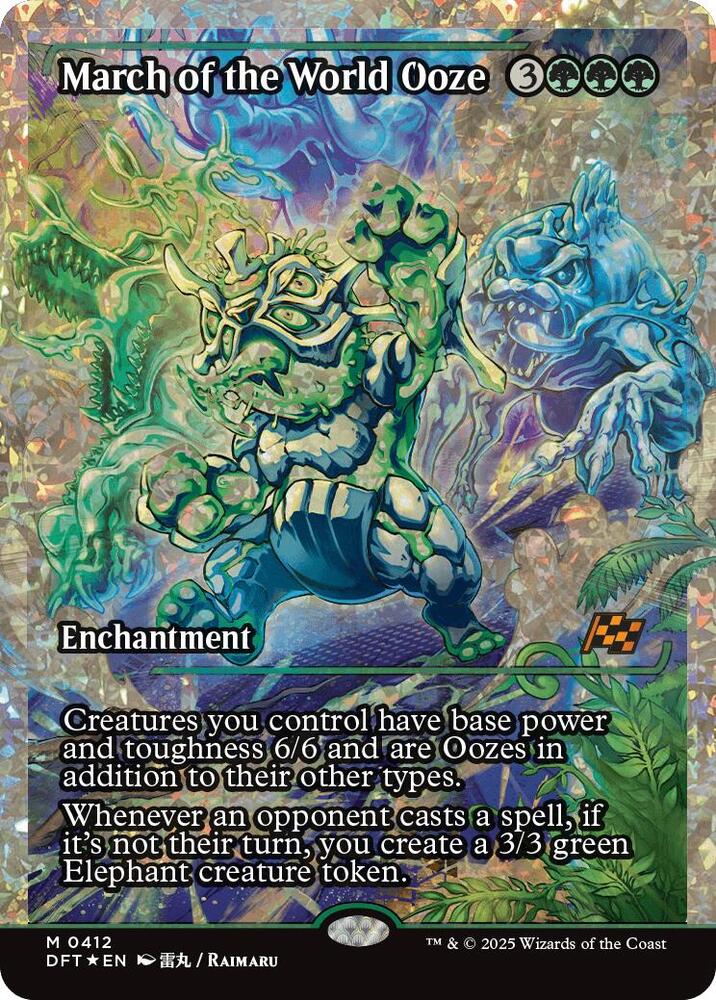 March of the World Ooze (Showcase) (Fracture Foil) - Aetherdrift