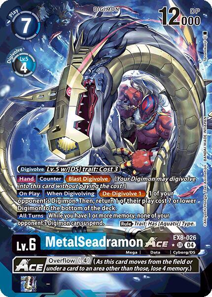 MetalSeadramon ACE (Alternate Art) - Chain of Liberation - Digimon