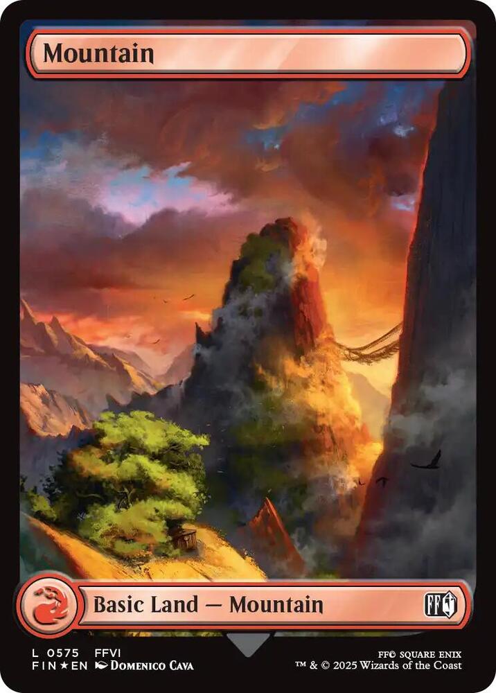 Mountain (0575) (Surge Foil) - FINAL FANTASY - Magic: The