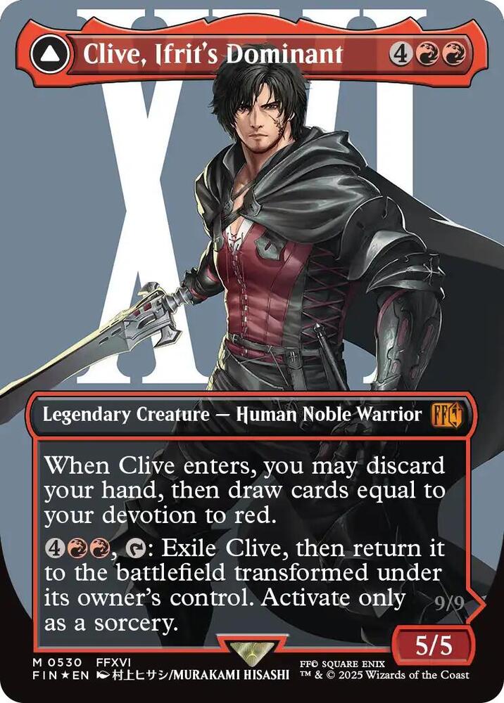 Clive, Ifrit's Dominant (Borderless) (Surge Foil) (0530) - FINAL