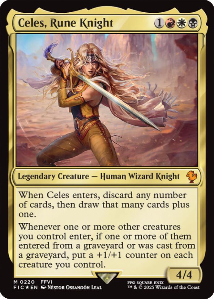 Celes, Rune Knight (Surge Foil) - Commander: FINAL FANTASY - Magic