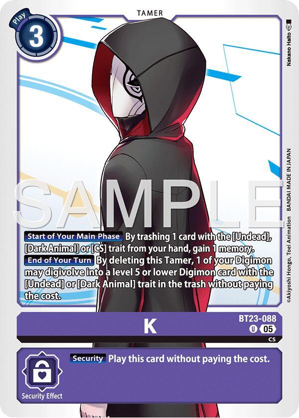 K - Hackers' Slumber - Digimon Card Game - TCGplayer.com