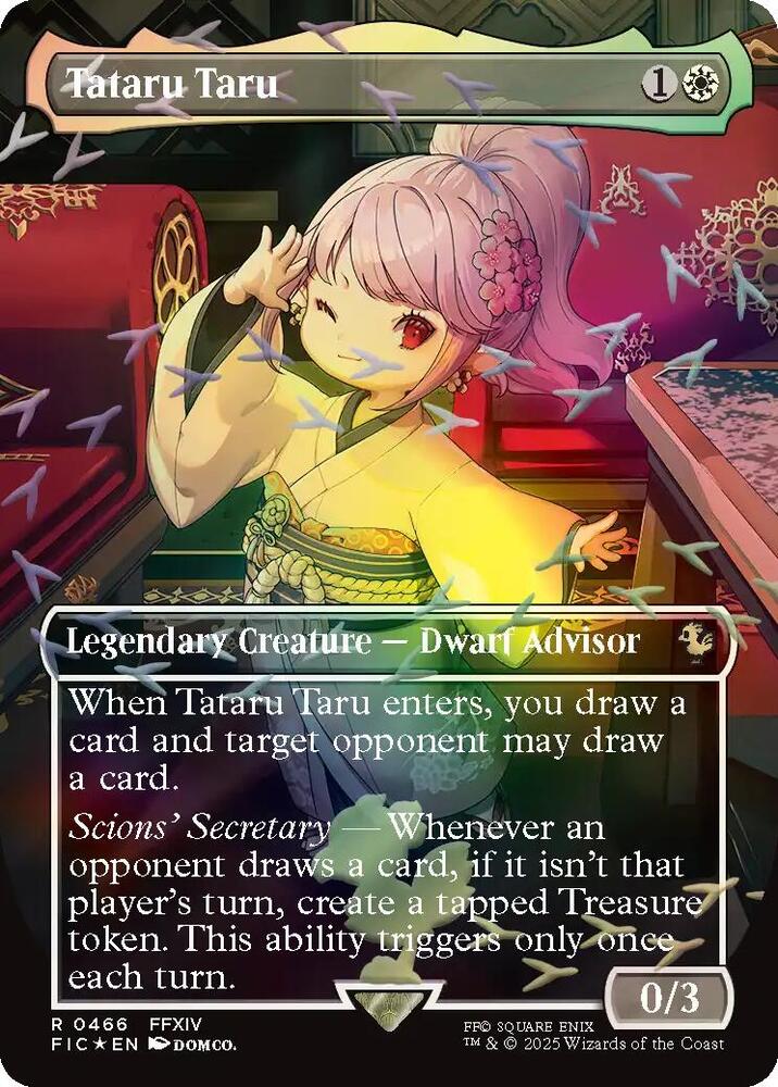 Tataru Taru (Borderless) (Chocobo Track Foil) - Commander: FINAL