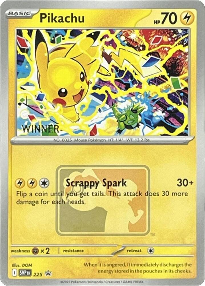 Pikachu - 225 (World Championship 2025) [Winner] - SV: Scarlet