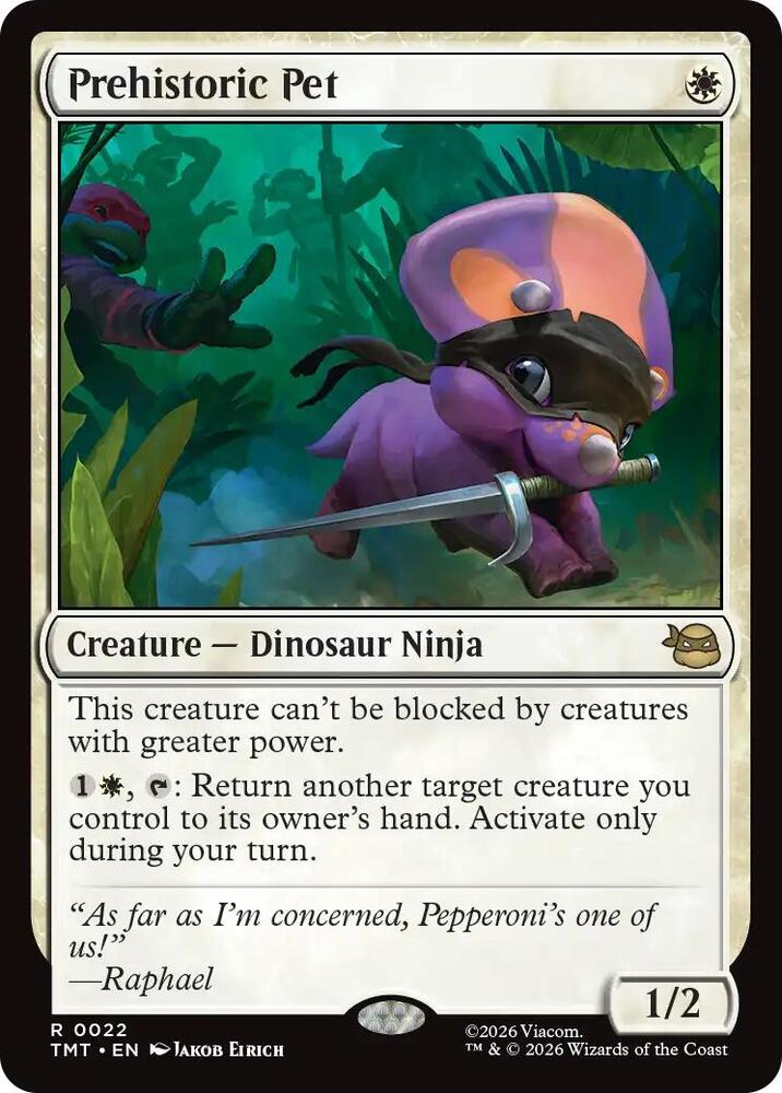 Prehistoric Pet - Teenage Mutant Ninja Turtles - Magic: The
