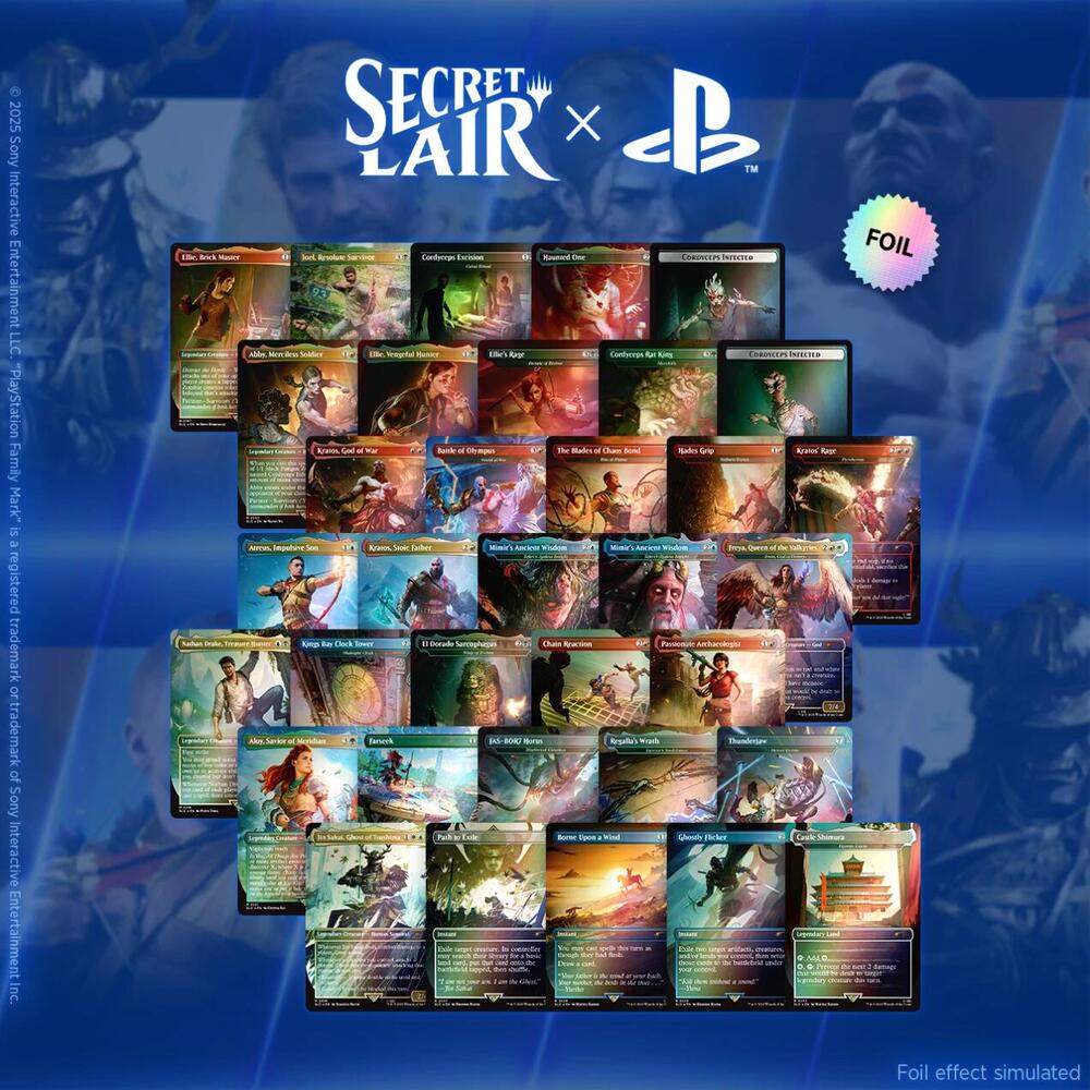 Secret Lair x Playstation Superdrop: Foil Trophy Bundle - Secret