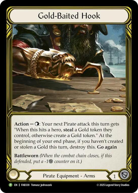 Gold-Baited Hook (Golden) - FAB339 - Flesh and Blood: Promo Cards